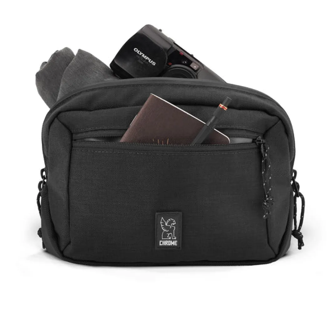 Chrome Ziptop Waistpack Black