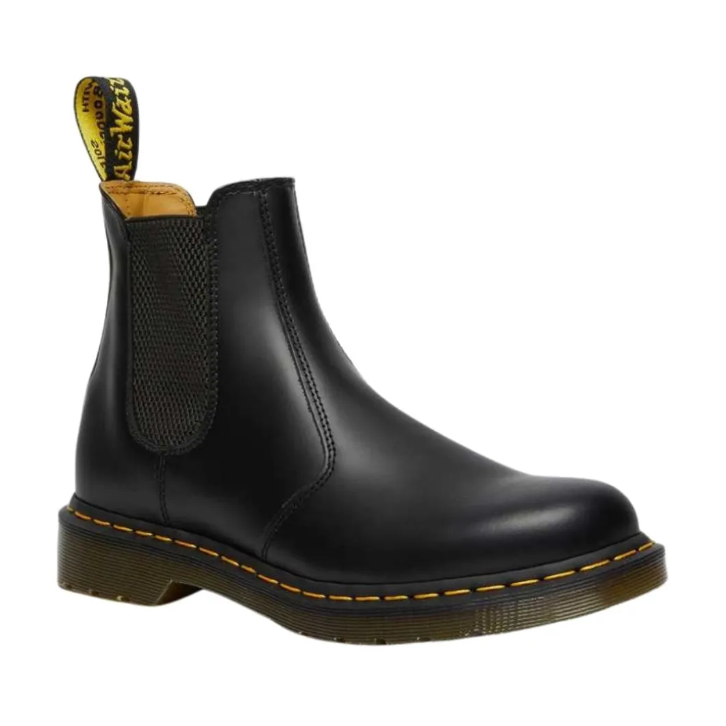 Dr Martens 2976 Chelsea Black Yellow Stitch