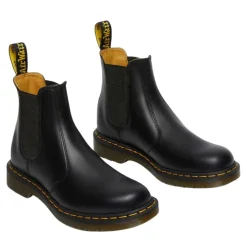 Dr Martens 2976 Chelsea Black Yellow Stitch