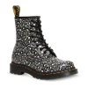 Dr Martens 1460 Loud Leopard Smooth Gunmetal