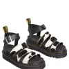 Dr Martens Blaire 3 Strap Sandal Cow Print Hair & Black Athena