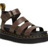 Dr Martens Blaire 3 Strap Sandal Dark Brown Oily Illusion