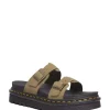 Dr Martens Myles Slide Sandal Savannah Tan Tumbled Nubuck