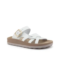 Fantasy Sandal Alessia White Pearl