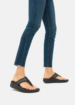 Fitflop Walkstar All Black Toe Post Sandal