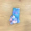 High Heel Jungle Tie Dye Sock and Scrunchie Set Blue
