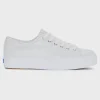 Keds Triple Kick Metallic Textile Silver