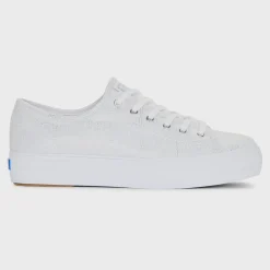 Keds Triple Kick Metallic Textile Silver