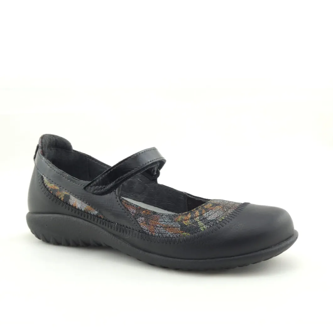 Naot Kirei Black Dark Floral Combo