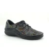 Naot Kumara Black Floral Shiny Black