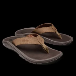 Olukai Ohana Mens Tan Dark Java