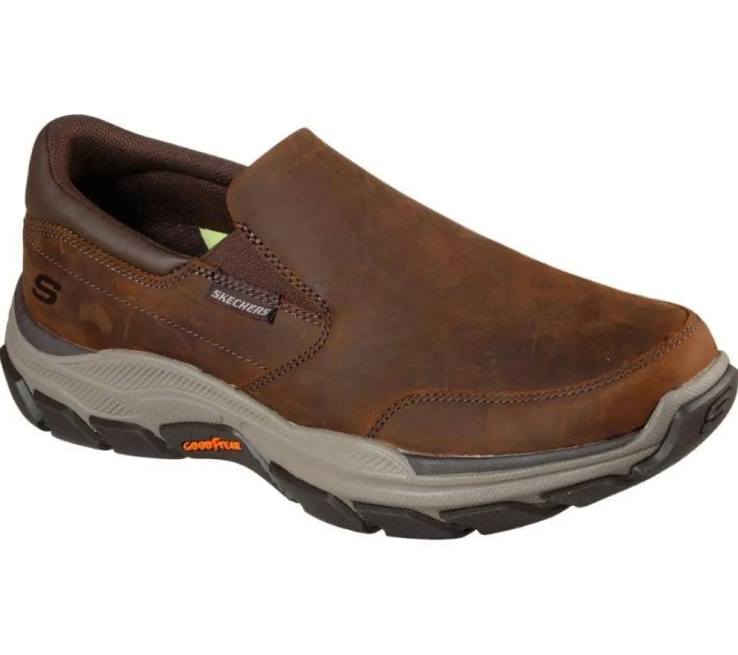 Skechers Mens Relaxed Fit Respected Callum Dark Brown