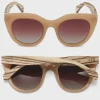 Soek Milla Caramel Brown Gradient Lens Walnut Arms
