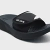 Velous Hoya Slide Black White